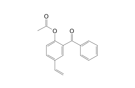 2-Benzoyl-4-ethenylphenyl acetate