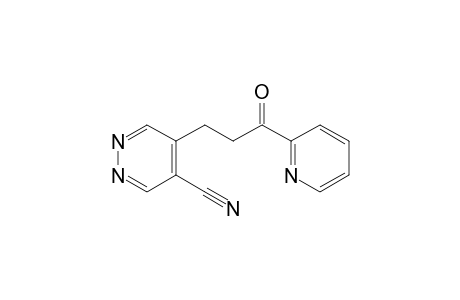 5-[3-Oxo-3-(2-pyridyl)propyl]-4-pyridazinecarbonitrile