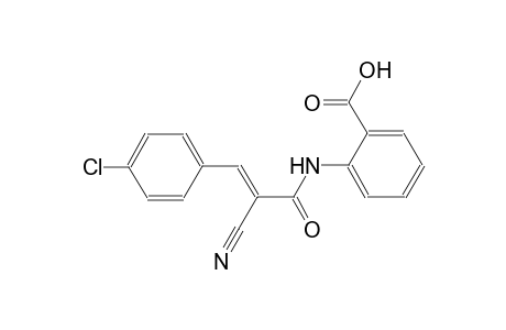 2-{[(2E)-3-(4-chlorophenyl)-2-cyano-2-propenoyl]amino}benzoic acid