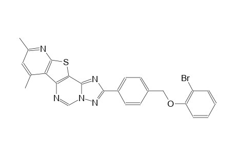 2-bromophenyl 4-(7,9-dimethylpyrido[3',2':4,5]thieno[2,3-e][1,2,4]triazolo[1,5-c]pyrimidin-2-yl)benzyl ether