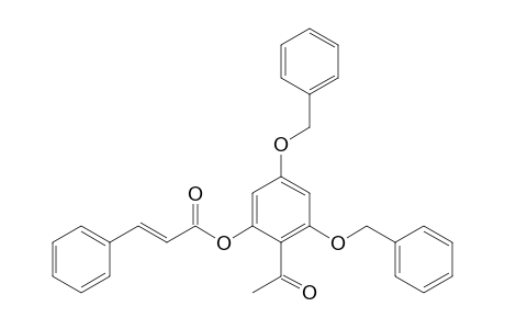 (2-acetyl-3,5-dibenzyloxy-phenyl) (E)-3-phenylprop-2-enoate