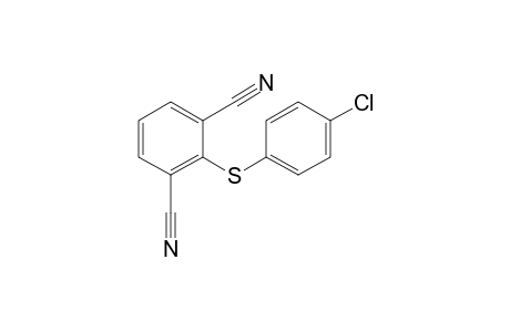 2-[(p-chlorophenyl)thio]isophthalonitrile
