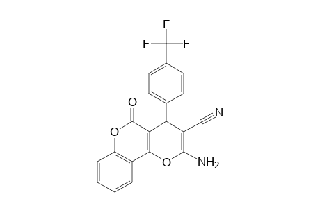 2-Amino-5-oxo-4-[4-(trifluoromethyl)phenyl]-4H,5H-pyrano[3,2-c]chromene-3-carbonitrile