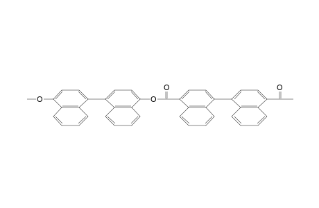 Polyester on the basis of 1,1'-binaphthyl-4,4'-diol and 1,1'-binaphthyl-4,4'-dicarboxylic acid