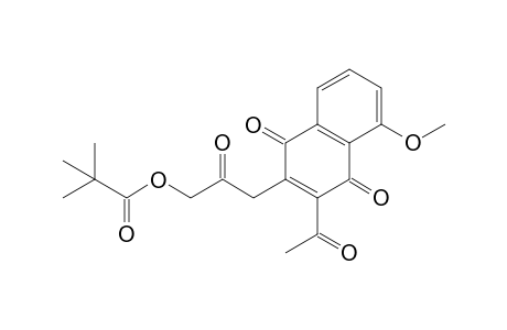 3-Acetyl-5-methoxy-2-[2-oxo-3-(pivaloyloxy)propyl]-1,4-naphthoquinone