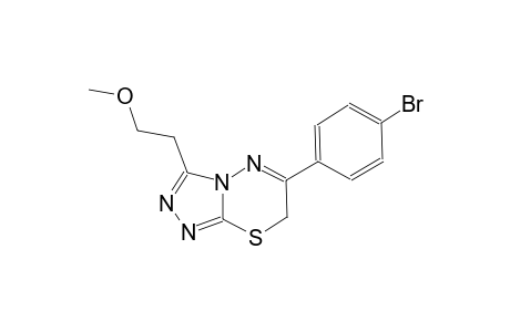 7H-[1,2,4]triazolo[3,4-b][1,3,4]thiadiazine, 6-(4-bromophenyl)-3-(2-methoxyethyl)-