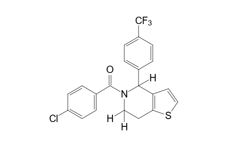 5-(p-CHLOROBENZOYL)-4,5,6,7-TETRAHYDRO-4-(alpha,alpha,alpha-TRIFLUORO-p-TOLYL)THIENO[3,2-c]PYRIDINE