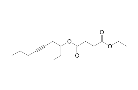 Succinic acid, ethyl non-5-yn-3-yl ester