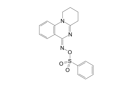 (Z)-3,4-dihydro-1H-pyrido[1,2-a]quinazolin-6(2H)-one O-phenylsulfonyl oxime