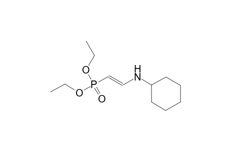 Phosphonic acid, [2-(cyclohexylamino)ethenyl]-, diethyl ester