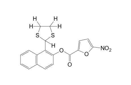 1-(1,3-dithiolan-2-yl)-2-naphthol, 5-nitro-2-furoate