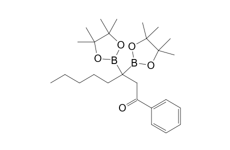 1-phenyl-3,3-bis(4,4,5,5-tetramethyl-1,3,2-dioxaborolan-2-yl)octan-1-one