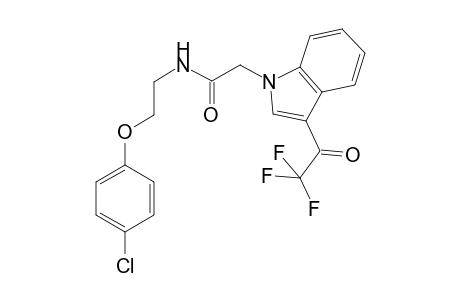1H-Indole-1-acetamide, N-[2-(4-chlorophenoxy)ethyl]-3-(2,2,2-trifluoroacetyl)-