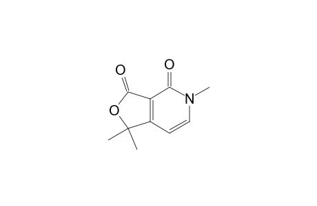 3,4-DIOXO-1,1,5-TRIMETHYL-1,3,4,5-TETRAHYDROFURO-[3,4-C]-PYRIDINE