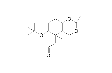 2-(2-oxoethyl)-3-tert-butoxy-2,8,8-trimethyl-7,9-dioxabicyclo[4.4.0]decane