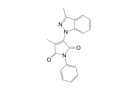 3-Methyl-4-(3-methyl-1H-indazol-1-yl)-1-phenyl-1H-pyrrole- 2,5-dione