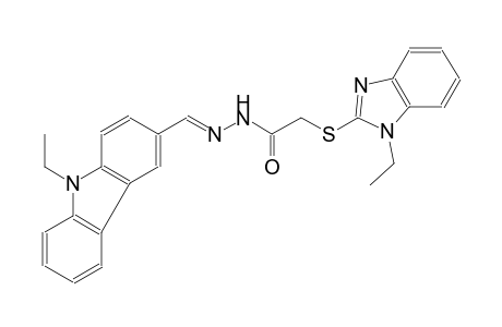 acetic acid, [(1-ethyl-1H-benzimidazol-2-yl)thio]-, 2-[(E)-(9-ethyl-9H-carbazol-3-yl)methylidene]hydrazide