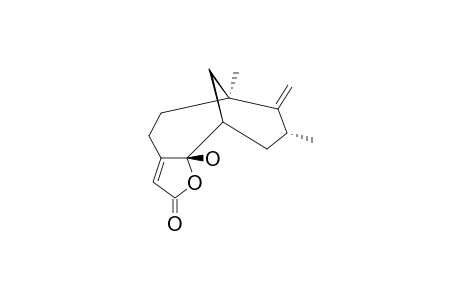 2-HYDROXY-9,11-DIMETHYL-10-METHYLENE-3-OXATRICYCLO-[7.3.1.0^2,6]-TRIDEC-5-EN-4-ONE