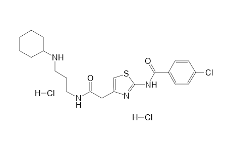 N-[3-(Cyclohexylamino)propyl]-2-[[(4-chlorophenyl)carbonyl]amino]-1,3-thiazol-4-yl-acetamide dihydrochloride