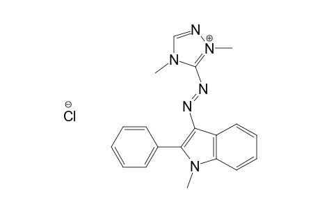 1H-1,2,4-Triazolium, 1,4-dimethyl-5-[(1-methyl-2-phenyl-1H-indol-3-yl)azo]-, chloride