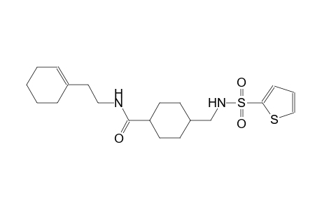 N-[2-(1-cyclohexen-1-yl)ethyl]-4-{[(2-thienylsulfonyl)amino]methyl}cyclohexanecarboxamide