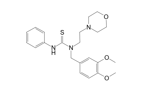 thiourea, N-[(3,4-dimethoxyphenyl)methyl]-N-[2-(4-morpholinyl)ethyl]-N'-phenyl-