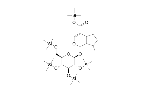 Cyclopenta[C]pyran-4-carboxylic acid, 1-(.beta.-D-glucopyranosyloxy)-1,4A,5,6,7,7A-hexahydro-7-methyl-, 5tms derivative