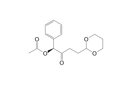 (S)-1-Acetoxy-1-phenyl-4-(1,3-dioxan-2-yl)-2-butanone