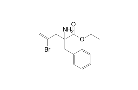 Ethyl 2-benzyl-2-(2-bromoallyl)glycinate