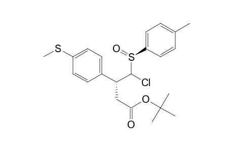 (3R*,4R*,sS*)-tert-Butyl 4-chloro-3-(4-methylsulfanylphenyl)-4-(p-tolylsulfinyl)butanoate