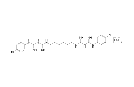 1,1'-HEXAMETHYLENEBIS[5-(p-CHLOROPHENYL)BIGUANIDE], DIHYDROCHLORIDE