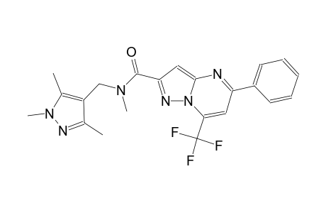 N-methyl-5-phenyl-7-(trifluoromethyl)-N-[(1,3,5-trimethyl-1H-pyrazol-4-yl)methyl]pyrazolo[1,5-a]pyrimidine-2-carboxamide