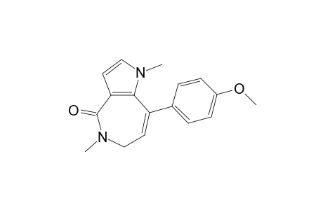 8-(4-Methoxy-phenyl)-1,5-dimethyl-5,6-dihydro-1H-pyrrolo[3,2-c]azepin-4-one