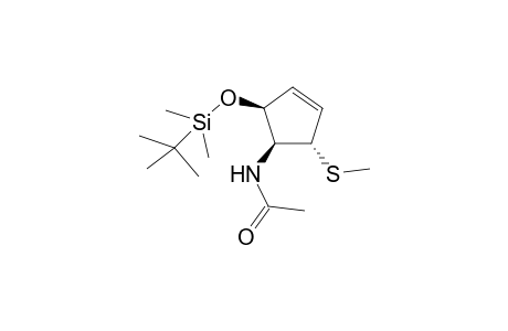 (3S,4S,5S)-4-Acylamino-5-tert-butyldimethylsilyloxy-3-methylthio-1-cyclopentene