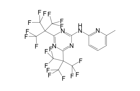 2-[(6-Methyl-2-pyridyl)amino]-4,6-bis[2,2,2-trifluoro-1,1-bis(trifluoromethyl)ethyl]-1,3,5-triazine