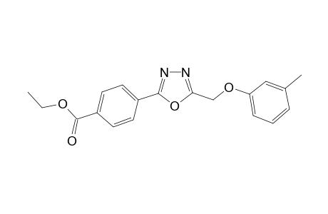 4-(5-m-Tolyloxymethyl-[1,3,4]oxadiazol-2-yl)-benzoic acid ethyl ester