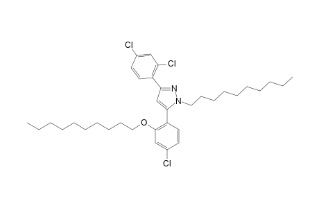 5-(4-CHLORO-2-DECYLOXYPHENYL)-1-DECYL-3-(2,4-DICHLOROPHENYL)-PYRAZOLE