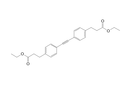 3-[4-[2-[4-(3-ethoxy-3-keto-propyl)phenyl]ethynyl]phenyl]propionic acid ethyl ester