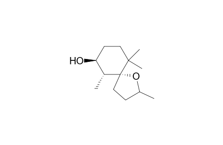 1-Oxaspiro[4.5]decan-7-ol, 2,6,10,10-tetramethyl-, [5R-[5.alpha.(R*),6.alpha.,7.beta.]]-