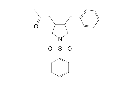 1-PHENYLSULFONYL-3-(2-OXOPROPYL)-4-BENZYLPYRROLIDINE;MAJOR-DIASTEREOISOMER