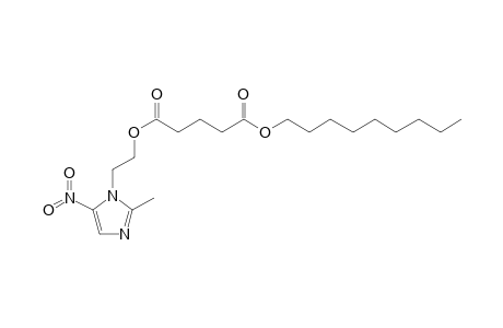 Glutaric acid, 2-(2-methyl-5-nitroimidazol-1-yl)ethyl nonyl ester