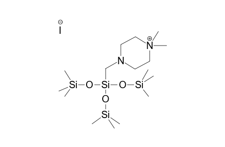 TRIS(TRIMETHYLSILYLOXY)(N-METHYLPIPERAZINOMETHYL)SILANE IODOMETHYLATE