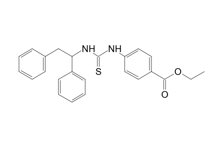 p-[3-(1,2-diphenylethyl)-2-thioureido]benzoic acid, ethyl ester