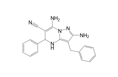 3-Benzyl-2,7-diamino-6-cyano-5-phenyl-4,5-dihydropyrazolo[1,5-a]pyrimidine