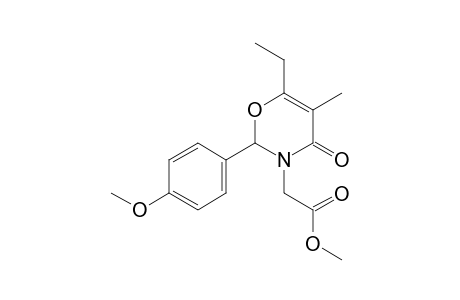 6-Ethyl-2,3-dihydro-3-methoxycarbonylmethyl-2-(4-methoxyphenyl)-5-methyl-[1,3]oxazin-4-one