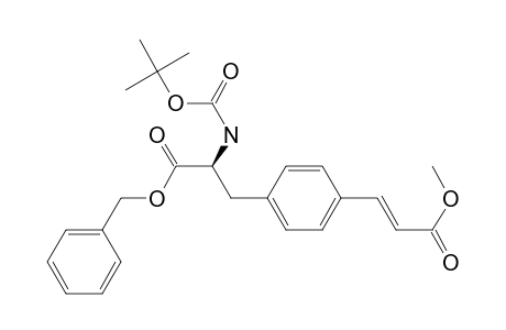 (S)-.alpha.-[[(1,1-dimethylethoxy)carbonyl]amino]-4-(3-methoxy-3-oxo-1-propenyl)benzenepropanoic acid phenylmethyl ester