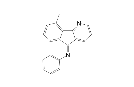 benzenamine, N-[(5E)-9-methyl-5H-indeno[1,2-b]pyridin-5-ylidene]-