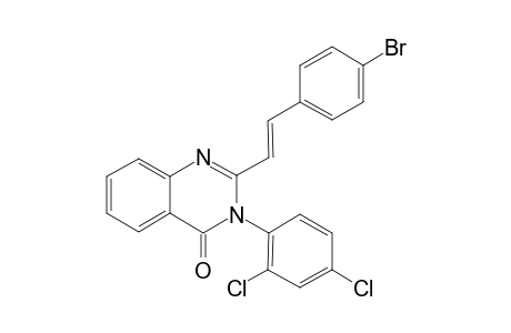 2-[(E)-2-(4-bromophenyl)ethenyl]-3-(2,4-dichlorophenyl)-4-quinazolinone