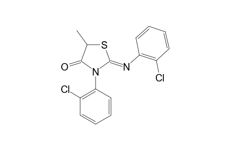 5-METHYL-3-(ORTHO-CHLOROPHENYL)-2-ORTHO-CHLOROPHENYLIMINO-4-THIAZOLIDINONE,ISOMER-#1