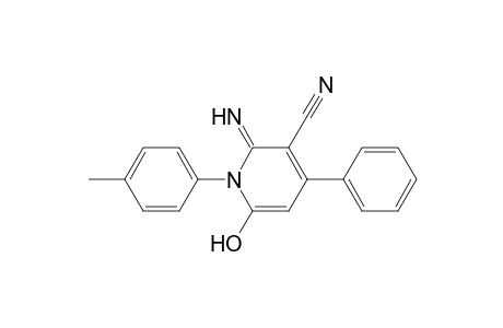 3-Pyridinecarbonitrile, 1,2-dihydro-6-hydroxy-2-imino-1-(4-methylphenyl)-4-phenyl-